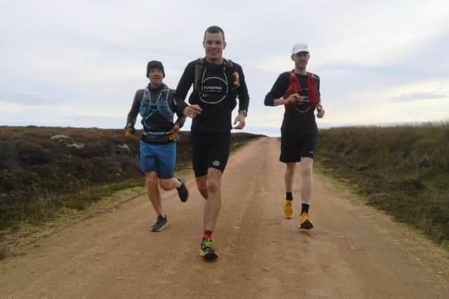 LtoR: Dentists Paddy Watson, Ryan Stewart and Stuart Campbell on their charity challenge.