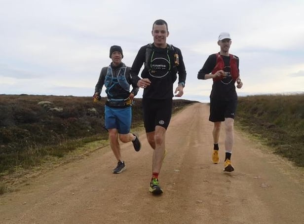 LtoR: Dentists Paddy Watson, Ryan Stewart and Stuart Campbell on their charity challenge.