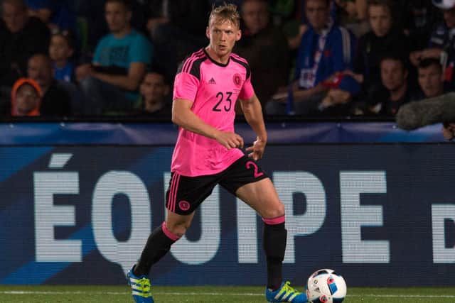 Stephen Kingsley is wanted by Hearts following his release by Hull City. Picture: SNS