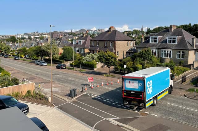 There has been a constant stream of lorries and cars having to turn around