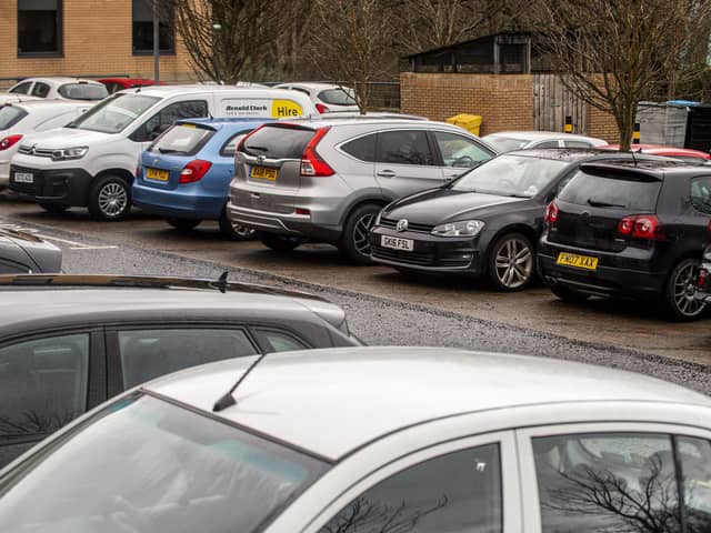 A workplace parking levy could raise up to £14.9m but it will take at least two years to set up.  Picture: Lisa Ferguson.