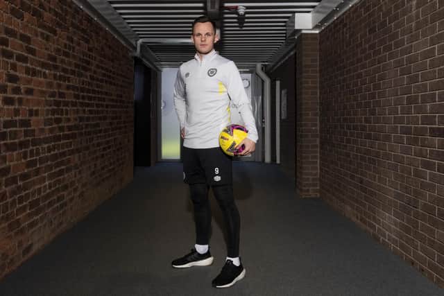Lawrence Shankland is relishing his role as Hearts captain.