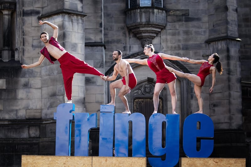 Hundreds of thousands of visitors come to Edinburgh every August to join locals in enjoying performers at the world's largest arts festival in the city, the Edinburgh Festival Fringe.