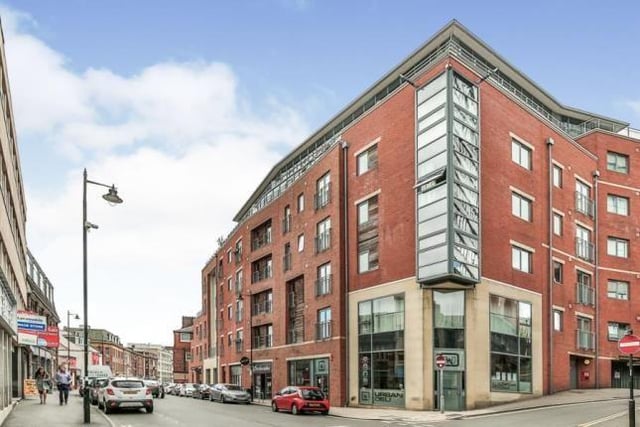 This two-bedroom, two-bathroom flat is in the appropriately-named development The Chimes on Vicar Lane yards away from the Anglican cathedral in Sheffield city centre. It is on the market with an asking price of £190,000. (https://www.zoopla.co.uk/for-sale/details/55600507)