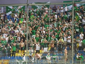 Hibs fans in Tripoli as their team got a great 1-0 victory back in 2018. Picture: SNS