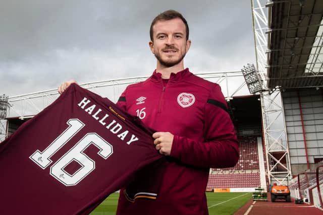 New signing Andy Halliday is ready to get started at Hearts.