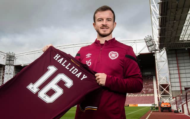 New signing Andy Halliday is ready to get started at Hearts.