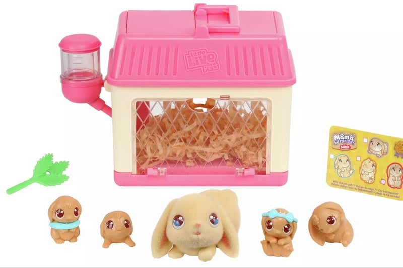 It’s Little Live Pets made mini! Care and nurture for bunnies, with bunny babies appearing magically inside the hutch. This playset is great for teaching kids to take care of their own little pets. £19.99