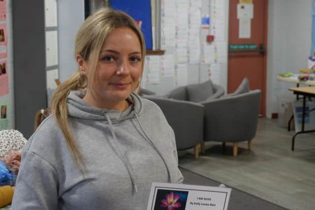 Kelly Bain said she was homeless and suicidal before the Muirhouse Millennium Centre helped her off her feet.