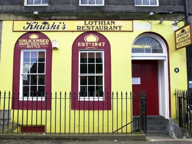 Khushi's Indian restaurant in Drummond Street, which was one of Scotland's oldest surviving Curry Houses. Khushi's has since been relocated multiple times. Photo: Andrew Stuart