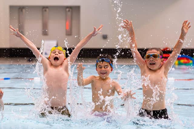 Children are enjoying their swimming lessons again. Pic: Euan Duff/Duff Company