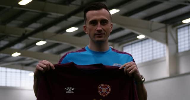 Aaron McEneff is the latest signing at Hearts. PIc: Heart of Midothian FC