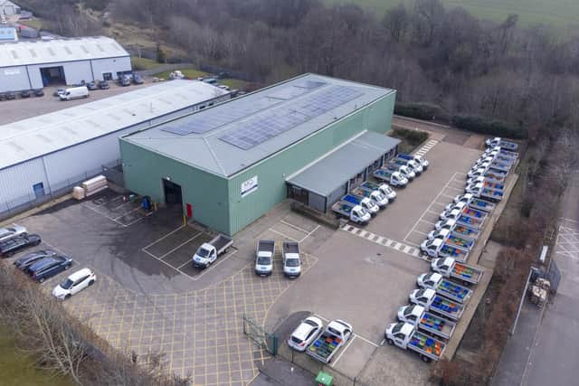 McQueens Dairies’ new Loanhead distribution depot.