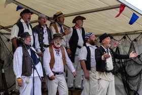 Nowadays, sea shanties are usually the domain of groups like The Exmouth Shanty Men, seen here performing at Great Yarmouth's annual Maritime Festival (Photo: Shutterstock)