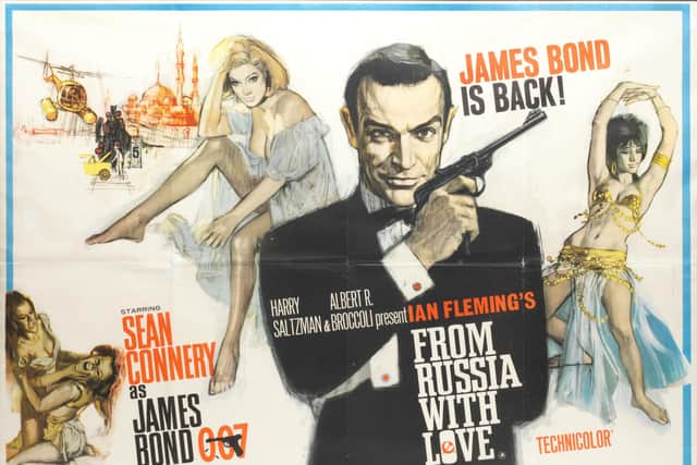 Poster for 1963 film From Russia With Love Picture: Saltire News