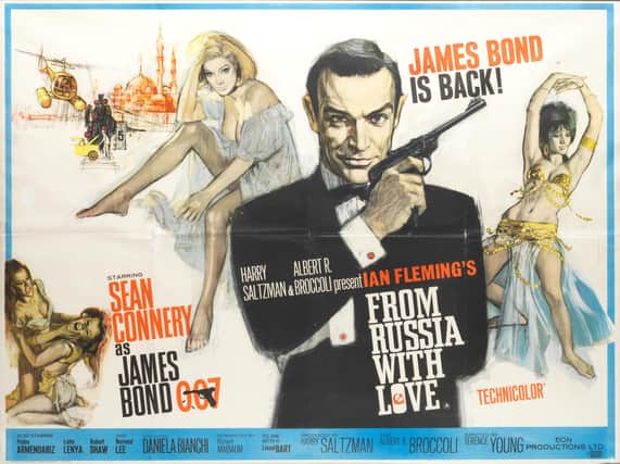 Poster for 1963 film From Russia With Love   Picture: Saltire News