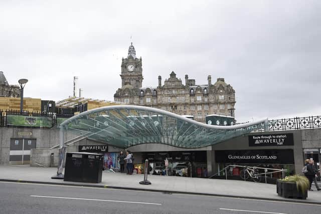 The council said the mast proposed for Waverley Bridge would have a detrimental effect on the city's World Heritage Site.  Picture: Greg Macvean.