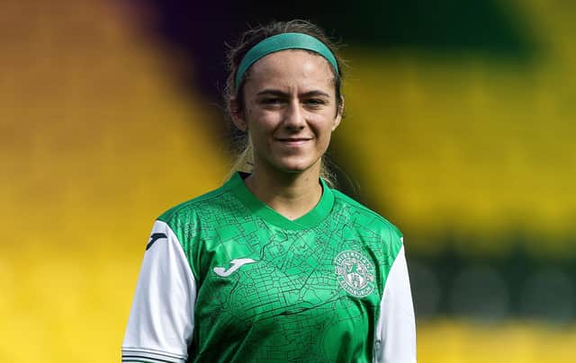 Playing in just her second match for Hibs Women, American midfielder Toni Malone was on target along with compatriot Alexa Coyle