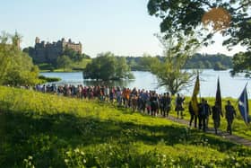 A stock photo of a previous Perambulation of the Marches in Linlithgow.