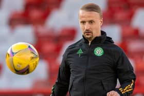 There are question marks over Leigh Griffiths future at Celtic and the striker has been linked with a return to Hibs. (Photo by Ross Parker / SNS Group)