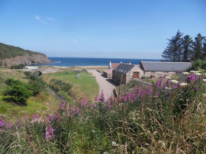 Near to the pretty village of Pennan, on the Aberdeenshire coast, the cottages at Mill Of Nethermill look out onto the secluded Cullykhan Bay, and have their own private beach. The Northern Light are seen regularly in this part of Scotland, so wrap up warm and hope you get lucky.