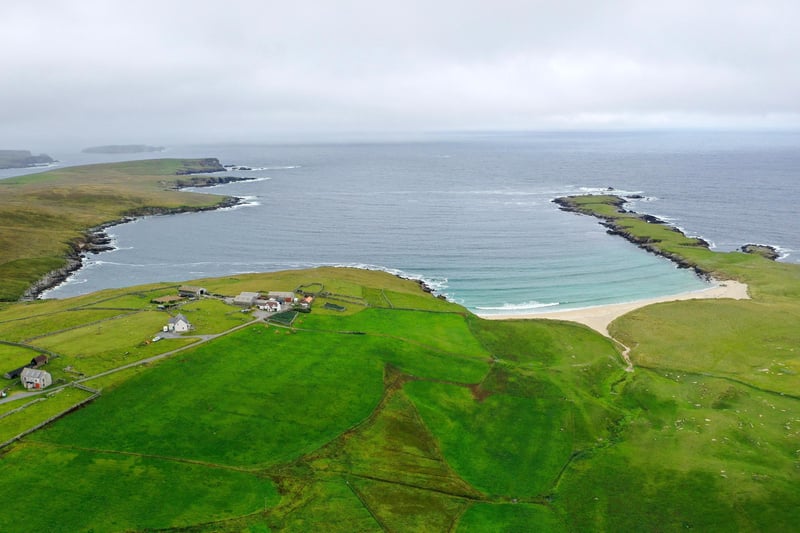 The island of Yell in Shetland, where Brekon beach is situated, having come in at No.3 in the rankings for Conde Nast Traveller magazine's best beaches from around the world. The magazine says of Brekon: “Wedged between two vivid emerald slabs of green pasture, Brekon is somewhat sheltered from the south-westerly winds that roll through these lands. That said, you’ll want to manifest pretty balmy temperatures to brave the often icy waters. It’s a beautiful spot with clear waters and perfectly powdery sands"