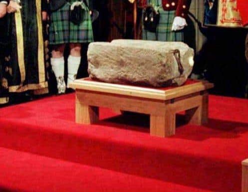 The Stone of Destiny will form part of the ceremony in St Giles marking the coronation of Charles III.  Picture: Press Association.