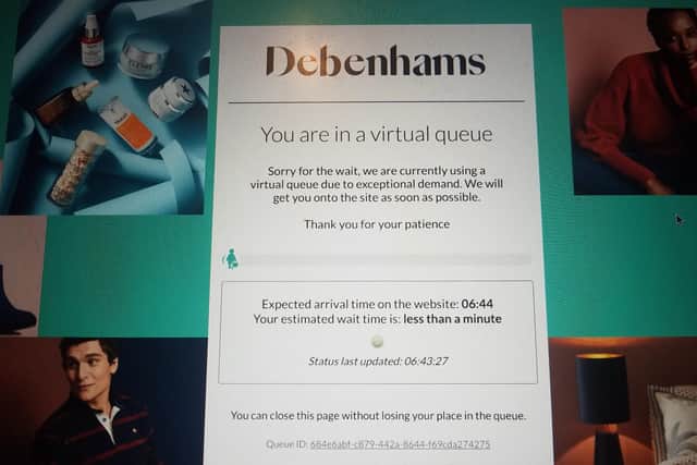 Debenhams will continue to trade through its 124 UK stores and online to clear its stock.
