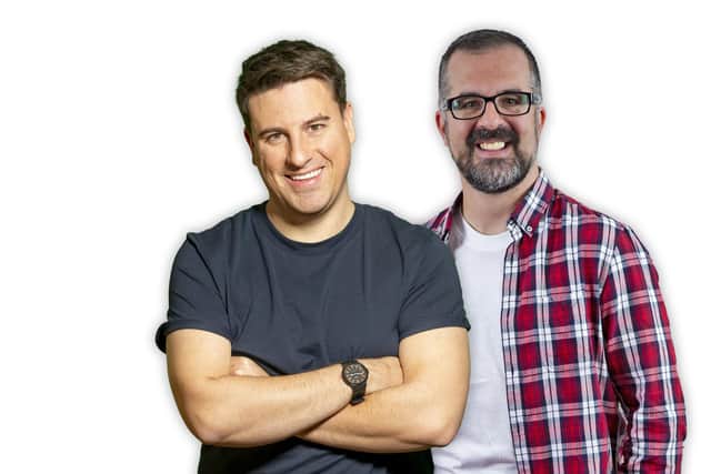 Ewen and Steven are in training for new football show