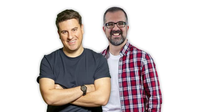 Ewen and Steven are in training for new football show