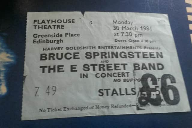 Springsteen Edinburgh 1981 Bruce Springsteen in Edinburgh: Two legendary Playhouse gigs, 40 years on