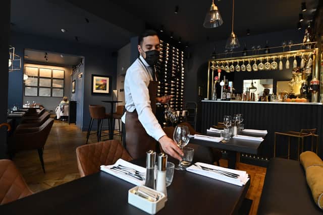 Recently launched Dine Murrayfield, which opened up during the Covid-19 pandemic, is fully booked this weekend as rugby supporters bring a sense of normality back to Edinburgh's hospitality sector. Picture: John Devlin