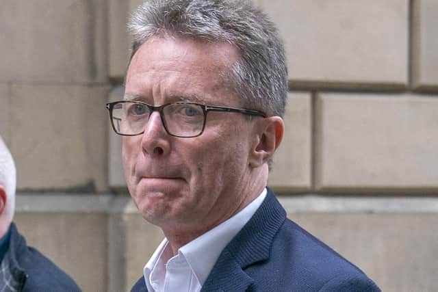 Nicky Campbell arrives to give evidence at the Scottish Child Abuse Inquiry at Mint House, Edinburgh. Picture: Jane Barlow/PA Wire