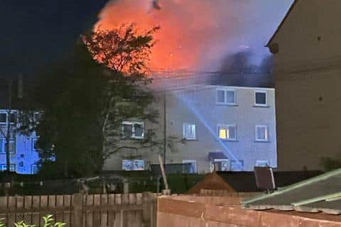 Fire in Loanhead, Edinburgh