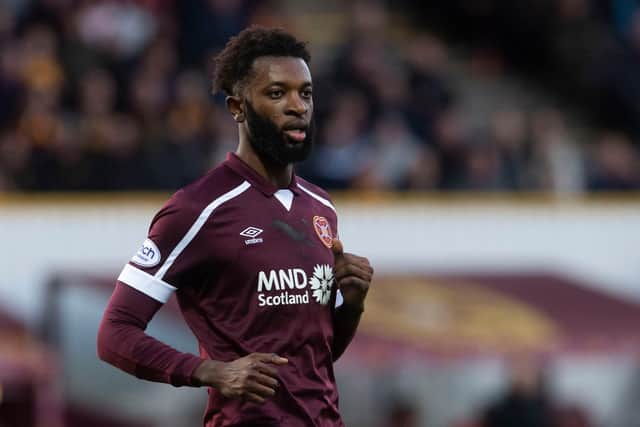 Hearts midfielder Beni Baningime is out until next season. Picture: SNS