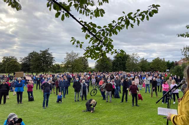 Up to 1,000 people attended an open-air meeting on the proposals last month