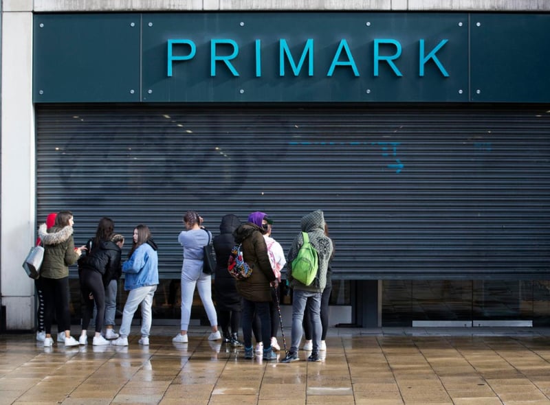 Some shoppers were up early to be at the front of the queue when Primark opened on Princes Street.