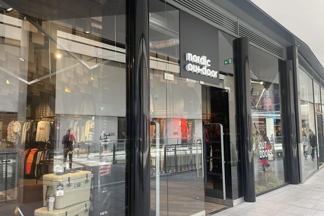 The Nordic Outdoor store in the St James Quarter is one of the brand's newest shops and was designed with help from Edinburgh-based design agency Four-By-Two.
