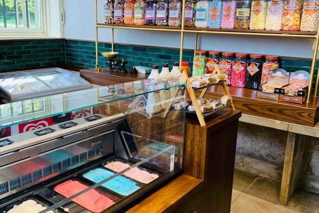 A new ice cream parlour has opened at the historic site.