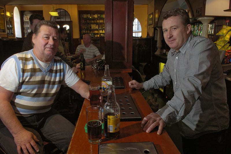 Gladstone's pub in Leith, pictured in 2009, opened from 6am every morning to serve night shift workers. Pictured is William Minto with teetotal owner John Swanson.