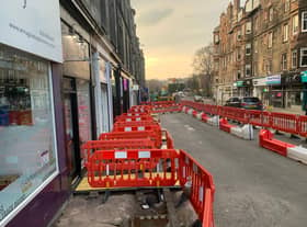 The traders in Roseburn Terrace say they have lost business because of the roadworks