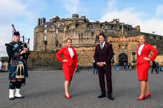 It will be the first time Virgin Atlantic has flown international flights from Edinburgh in its 37-year history.