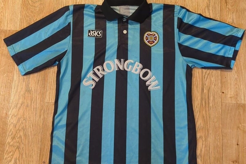 Another favourite with the Tynecastle faithful, this 'Inter Millan' style away strip was launched in 1993, with a more modern effort later appearing this century.