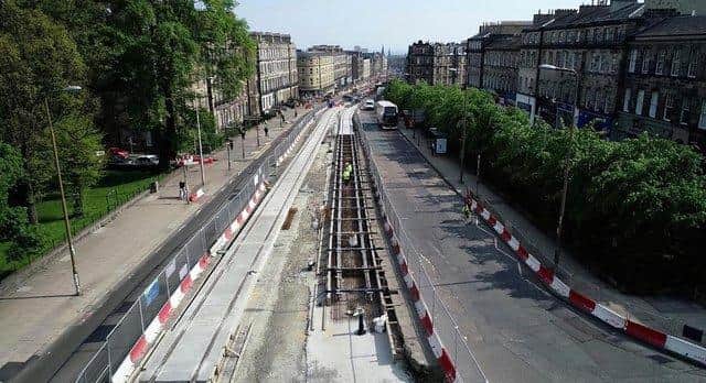 Work is forging ahead on the trams to Newhaven extension