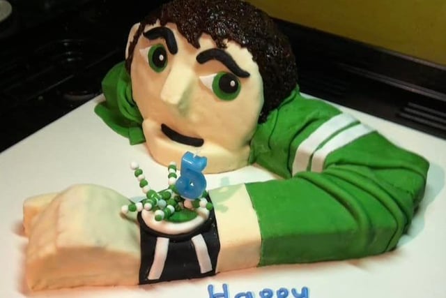 Julie Leask Baird said: "Did this cake for a friend’s son who was mad on Ben 10 at the time."