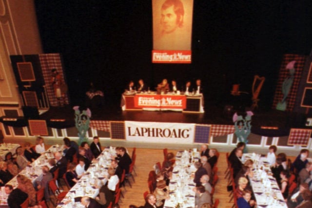 The Assembly rooms were packed to capacity in 1998 at the Evening News' Burns Supper.