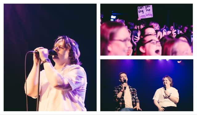 Lewis Capaldi was in fine form as he played at last-minute gig at the O2 Academy in Edinburgh.
