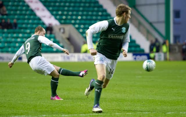 Griffiths' ball-striking ability has been compared to Hearts legend John Robertson. Picture: SNS