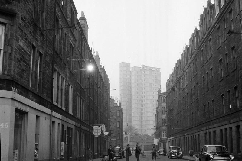 Leith Fort - 21 storey flats nearing completion, 1963.