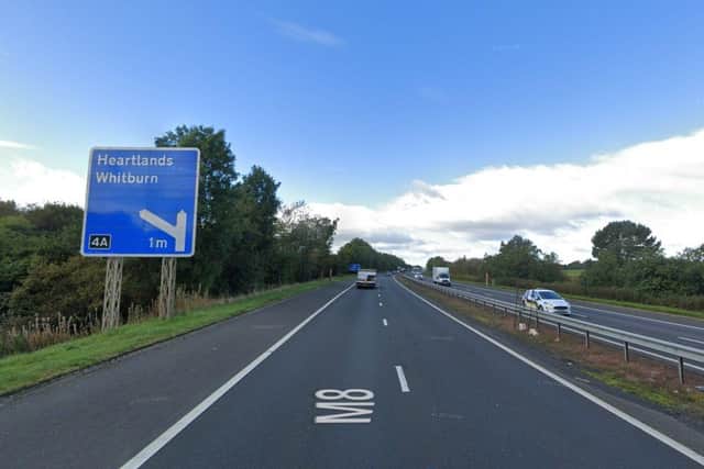A section of the M8 in West Lothian is set to close for roadworks.